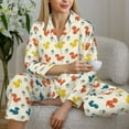 thumbnail image 6 of Uemuo Colorful Squirrel Pattern Womens Pajama Sets,PJ Set for Women,Pajamas for Women Logo,Long Sleeve Pajama Set for Women,Soft Long Sleeve Top With Pants-X-Large, 6 of 9