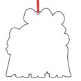 thumbnail image 3 of leyfeng Kit de adornos navideños para la familia, Kit de decoración colgante para árbol de Navidad personalizado, regalo de festival para la familia, 3 of 7