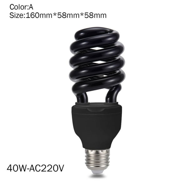 40W Spiral Energy Saving CFL Light Bulb Medium Base Blacklight Lamp Bulb Multifunction Light New.
