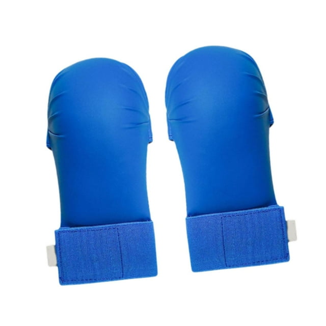 Ruiboury 2 Pieces Karate Training Mitts Kickboxing Workout Professional Boxing Gloves blue XS