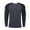 Dark Gray, variant on WREESH Men's Thermal Henley Shirt - Long Sleeve Color Block Hoodie with Button , Cozy Layering Piece for Fall Wardrobe
