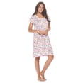 thumbnail image 2 of Casual Nights Women's Short Sleeve Floral Nightgown Nightshirt Night Dress, 2 of 4