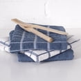 thumbnail image 3 of RITZ Terry Check Kitchen Towel Set, 3-Pack, 15" x 25", Federal Blue, 3 of 5