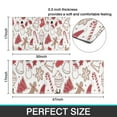 thumbnail image 7 of White Christmas Cookie Pattern Kitchen Rugs Sets Of 2,Anti Fatigue Kitchen Mat Rugs Non Slip Washable,Decorative Kitchen Floor Mats for Kitchen,Sink,Laundry,17"x30"+17"x47", 7 of 7