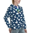 thumbnail image 6 of Sikiie Cute Goose On Blue Sky Women's Casual Hoodies Long Sleeve Lightweight Pullover Tops Loose Sweatshirt-XX-Large, 6 of 7