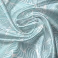 thumbnail image 5 of Ambesonne Abstract Window Valance, Waves Lines Swirls, 42" x 18", Pale Blue White, 5 of 5