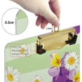 thumbnail image 4 of FMSHPON Floral Clipboard Hardboard Wood Nursing Clip Board and Pull for Standard A4 Letter 13x9 inches, 4 of 7