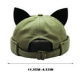 thumbnail image 6 of Dopebox Front Yard Decor Brimless Docker Ears Hat Outdoor Sports Hats Worn Backwards, Best Friend Gifts (Black), 6 of 7