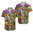 thumbnail image 3 of Camisas con estampado 3D de hongos para hombre, camisa hawaiana de moda, camisas casuales de playa de manga corta, blusa de un solo pecho para niños, ropa para hombre, 3 of 5