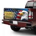 thumbnail image 4 of Patriotic Eagle God Bless America Truck Tailgate Decal Sticker Wrap MLH1202TD - 58x24 in, 4 of 5