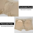 thumbnail image 5 of MANIFIQUE Men's Underwear Boxer Briefs Tummy Control Body Shaper Enhance Butt Lifter Shapewear with Removable Padded, 5 of 6