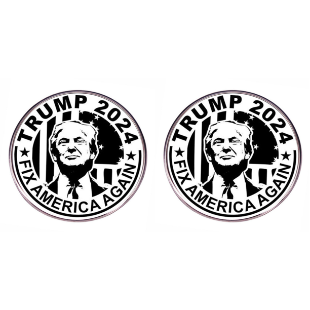 Broche Trump 2024 Creative President Lapel Pin para Hombres Y Mujeres Fanáticos (tipo Letra)