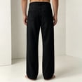 thumbnail image 6 of HOMADLES Men's Loose Fit Jeans Straight Leg Stretch Soft Casual Pants Side Pocket Fashion Pants Black Size L, 6 of 6