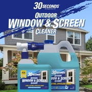 30 SECONDS Outdoor Window & Screen Cleaner - No Screen Removal, Hose End Spray - 5 Pack