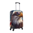 thumbnail image 3 of Daiia Bald Eagle Pilot Luggage Cover, Thickened Washable Travel Luggage Covers, Elastic Unique Baggage Covers for 18-20 inch Luggage-Medium, 3 of 9