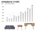 thumbnail image 4 of Patas de madera rectas para muebles de 5 pulgadas, patas de mesa redondas de madera natural de 4 piezas La Vane con tornillos y protector de piso para muebles de bricolaje, sofá, sillón, cama, silla, 4 of 5