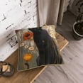 thumbnail image 5 of KLL Black Cat in Wildflowers Decorative Throw Pillow Covers Velvet Soft for Couch Sofa Bedroom Living Room Outdoor (No pillow core)- 16"x16", 5 of 5