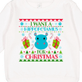 thumbnail image 3 of Inktastic I Want a Hippopotamus for Christmas Cute Ugly Sweater Toddler Sweatshirt, 3 of 4