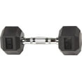 thumbnail image 3 of Rubber Encased Hex Dumbbell in Pairs  Singles or Set, 3 of 5