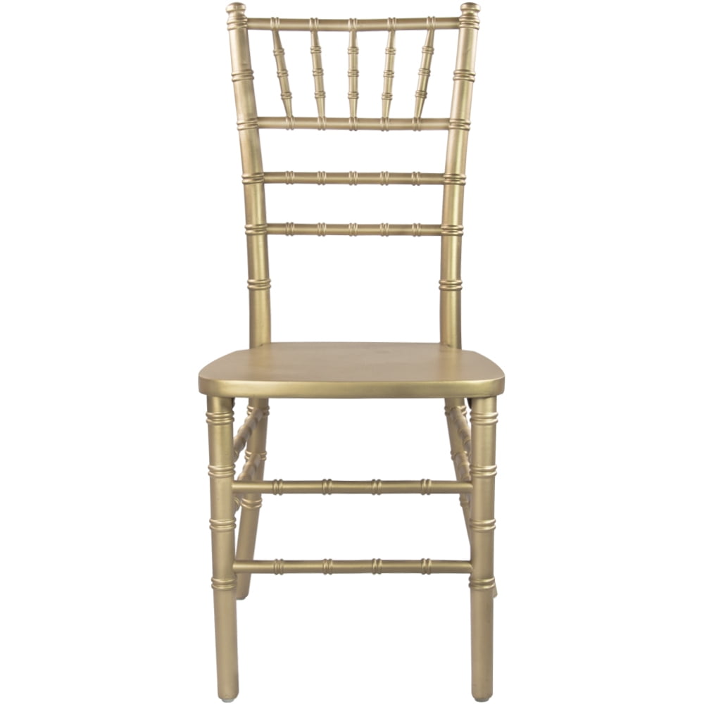 10 PACK Gold Wood Chiavari Chair with Soft Seat Cushion Wedding Chair 