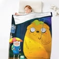 thumbnail image 5 of Adventure Time Anti-Pilling Flannel 32"X48" Super Soft Plush Air Condition Quilt Fluffy Warm Cozy Decorative Blankets, 5 of 7