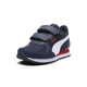 thumbnail image 1 of Zapatillas Puma ST Runner Hook and Loop Toddler 4, azul marino y blanco, 1 of 1