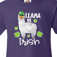 thumbnail image 4 of Inktastic St. Patrick's Day Llama Be Irish with Green Shamrocks Youth T-Shirt, 4 of 5