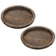 thumbnail image 1 of 2 Piezas Soporte de Velas de Bandeja de Madera RúStica - PequeñO Bandeja de Vela de Pilar Madera para Mesa de Comedor de Granja, 1 of 7