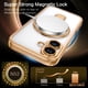 thumbnail image 5 of Funda para teléfono celular GUAGUA iPhone 16 6.1 pulgadas con soporte magnético dorado, 5 of 9