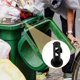 thumbnail image 4 of Pestillo para bote de basura, pestillo para tapa de basura, cierre de estilo antiguo, accesorios de cancelación de plástico, 6 piezas, 4 of 6