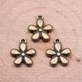 thumbnail image 5 of HOOUN Multicolor 250 Pcs Tibet Silver Flower Charms Pendants 13X11MM Diy Crafts D13581-Tibet Silver-250 PCS, 5 of 7