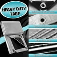 thumbnail image 2 of 18 Mil Heavy Duty Tarp Cover, Waterproof UV Resistant Rip and Tear Proof Poly Tarpaulin with Reinforced Edges for Roof Camping Patio Pool Boat Car 24x30ft, 2 of 15