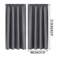 thumbnail image 2 of Blackout Thermal Insulated Curtains | Energy Saving Bedroom & Kitchen Window Treatments | Scandinavian Solid Color Silk-Like Panels (Set of 2), 2 of 7