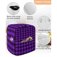 thumbnail image 3 of Black Purple Plaid Stand Mixer Dust Cover with Storage Pocket & Handles, Farmhouse Simple Buffalo Checked Fits All Tilt Head & Bowl Lift Kitchen Appliance Cover Organizer Bag Accessories, 6-8 Quart, 3 of 6