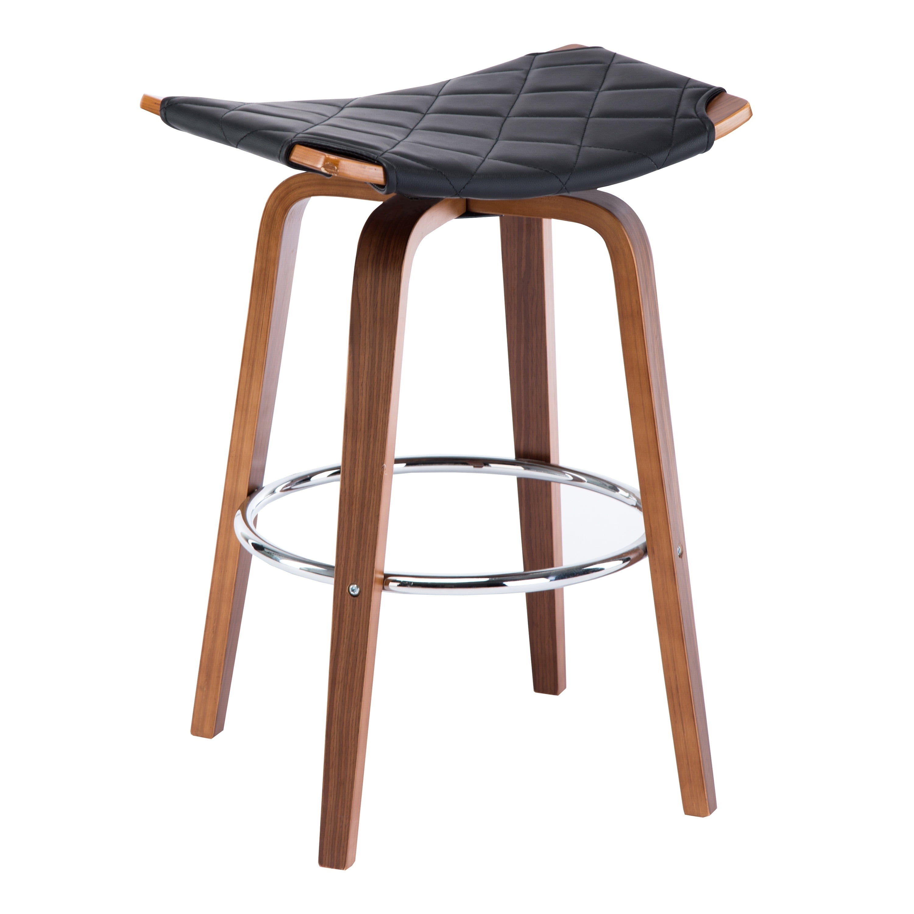 mid century backless counter stool