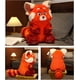 thumbnail image 5 of Peluches rojos para niños, peluche de panda rojo de 12 pulgadas, adecuado como peluche de panda para fanáticos y amigos, 5 of 5
