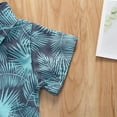 thumbnail image 3 of LYMAYTER Toddler Kids Short Sleeve Shirt + Short 2 PCS Outfit Summer Hawaiian Casual Suit for 6 Months to 3 Years, 3 of 6