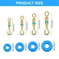 thumbnail image 5 of 360 Degree Rotation Subwire Connector O-Type Rings Quick Release Open Connector Fishing Gear O-Rings Fishing Tackle, 5 of 15