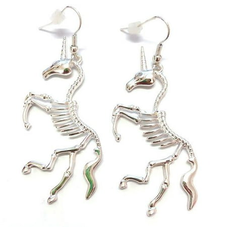 Fancyleo Halloween New Unicorn Earrings Unicorn Skeleton Drop Earrings Fashion Jewelry