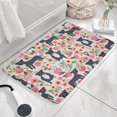 thumbnail image 3 of Boston Terrier Dog with Flower Flannel Non Slip Door Rugs,Washable Door Mats Indoor,Decorative Door Mats,Dirt-Resistant and Absorbent Doormat for Entrance,Bedroom,Kitchen,Bathroom,23.5x16in(60x40cm), 3 of 5