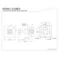 thumbnail image 5 of Kingston Brass KS3041BEX 3-Way Diverter Valve with Trim Kit, Polished Chrome, 5 of 5