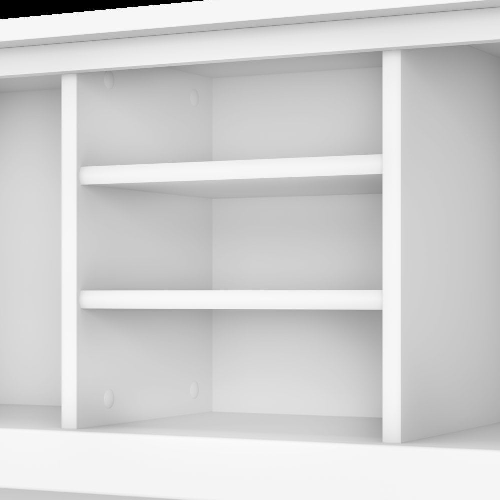 Somerset 72W Office Desk with Drawers and Hutch - Engineered Wood