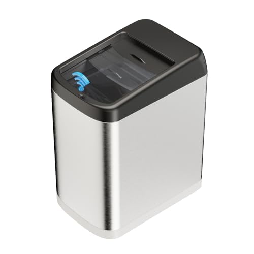 30 Liter Brushed Stainless Steel Touchless Motion Sensor Trash Can