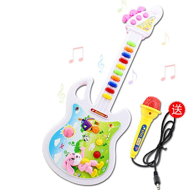 Musical Toy for Toddlers Kid Musical Guitar Band Toddlers Toy for Boys and Girls Cute Baby Guitar Kids Developmental Musical Instrument