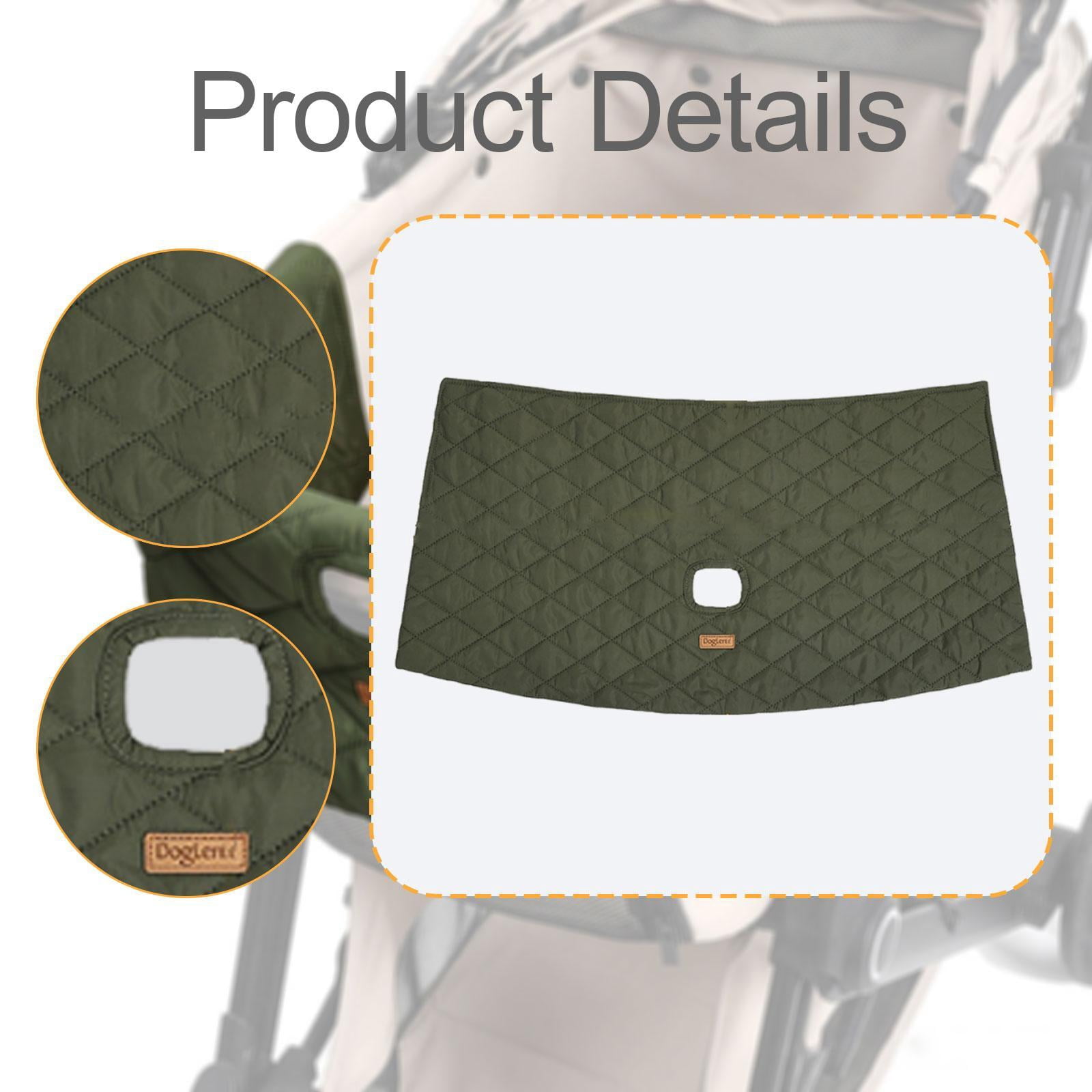 EHJRE Pet Strollers Edge Cover Mat Front Cover Practical Portable Accessory Premium Washable Professional Durability Pets Dirts Mat Green