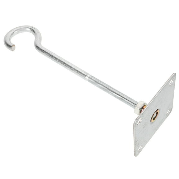 RUNROTOO Ceiling Hook for Fan 1Pack Silver Steel Heavy Duty 11.8x3.9x3.9in