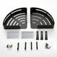 thumbnail image 5 of Estantes esquineros para baño, carrito de ducha con ganchos, estante de aluminio para baño, organizador de almacenamiento de cocina (negro), 5 of 5