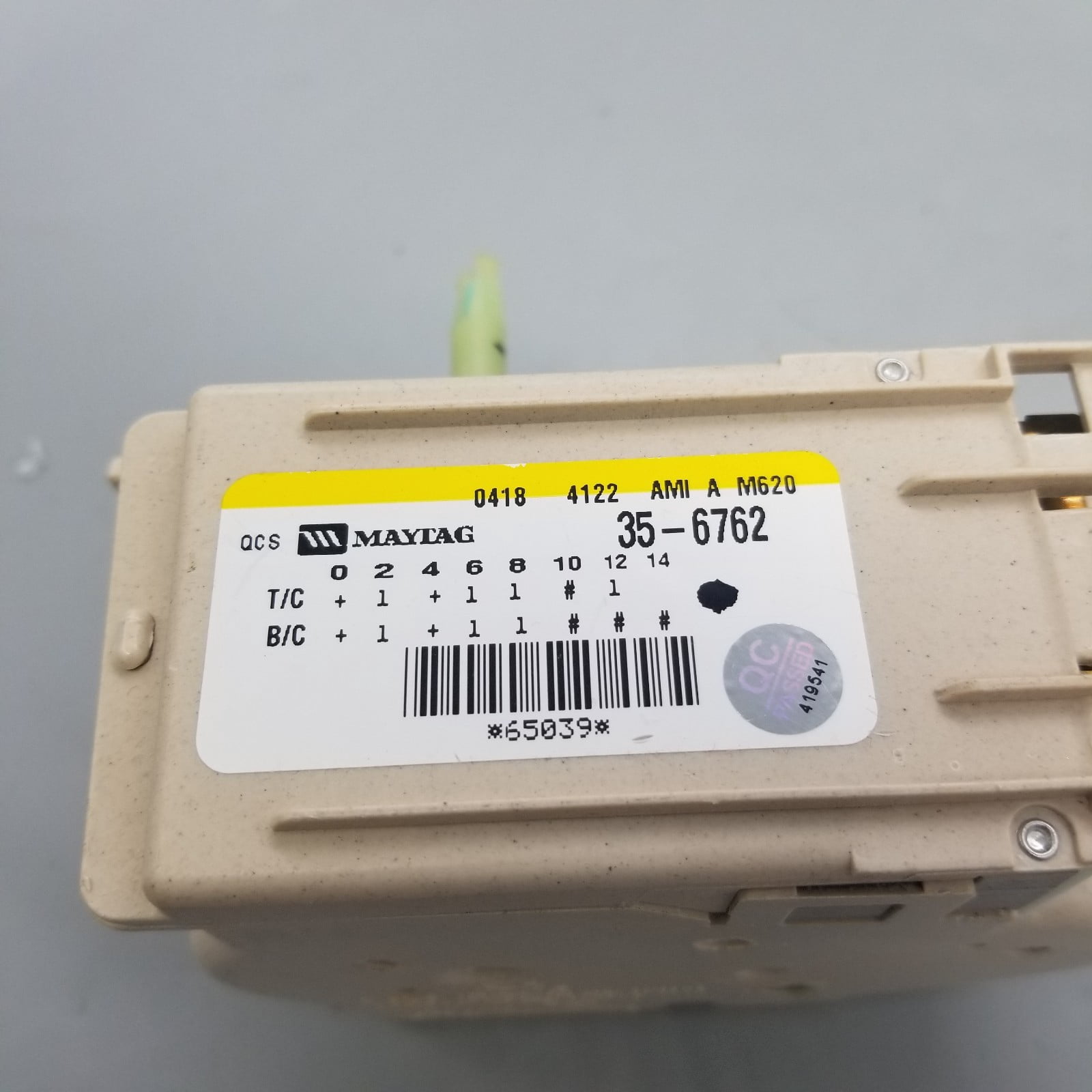 Pre-Owned OEM Replacement for Maytag Washer Timer 35-6762