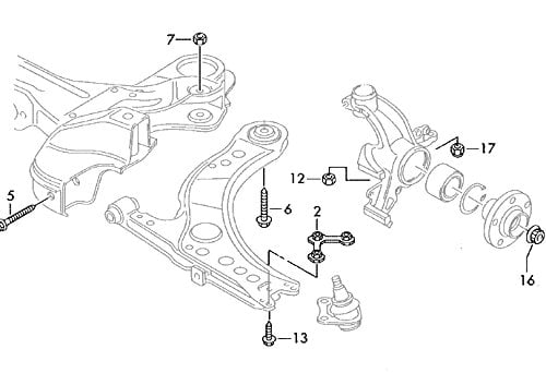 Volkswagen N90 587 602 Axle Nut