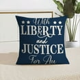 thumbnail image 6 of 4th of July PALIFEUR Pillow Covers, Indeoendence Day Linen Throw Pillow Covers, 18 x 18 Inch Patriots Pillow Case for Sofa Bedroom Coffice, Decorative Pillow Cover, 6 of 7